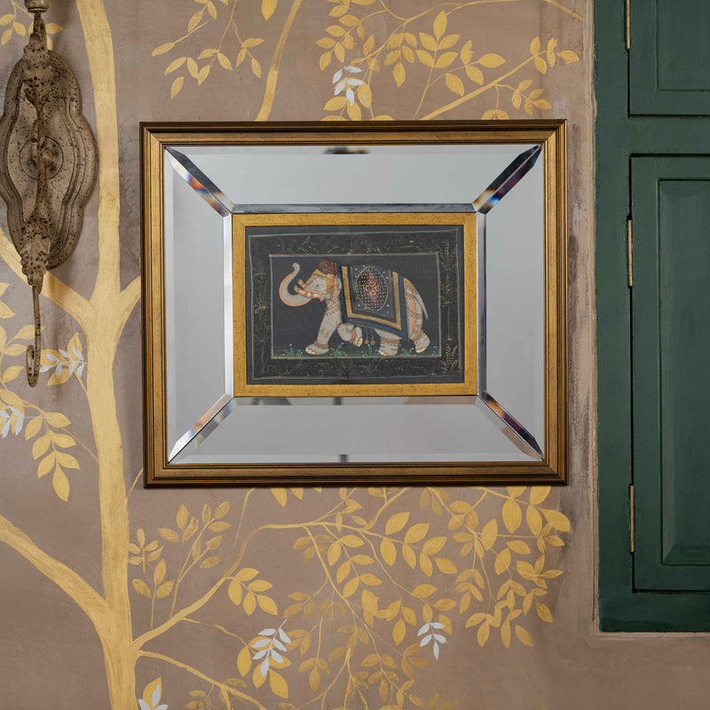 Temple Elephant Painting on Silk