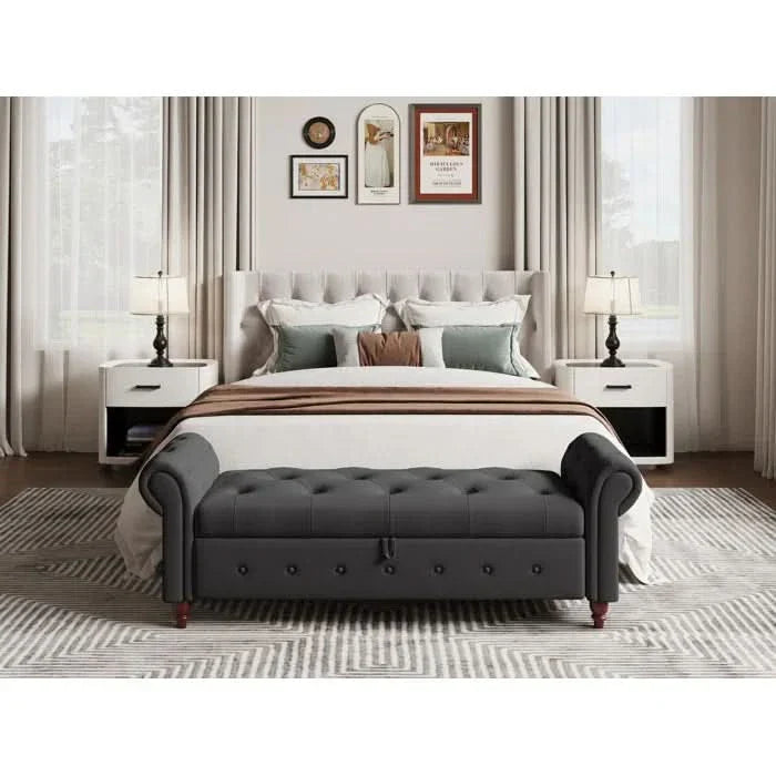 Jion Upholstered Storage Bench - Craft Decor