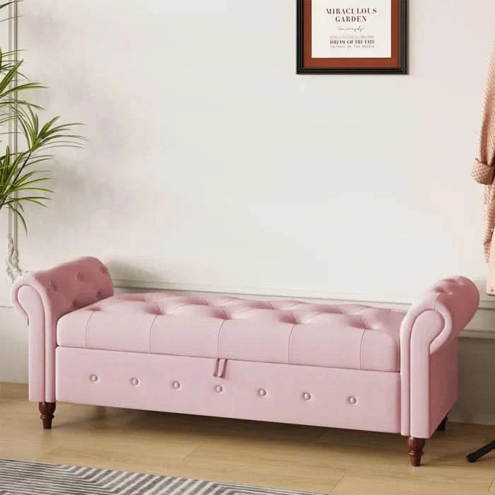 Jion Upholstered Storage Bench - Craft Decor