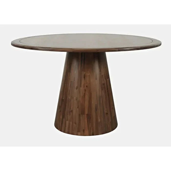 Aklbeston Modern 5-Piece Dining Set with Walnut Table and Upholstered Chairs