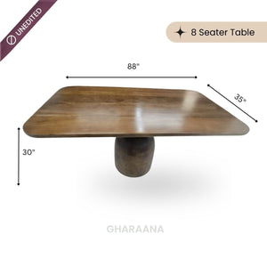 Adhira Marble-Top Wooden Dining Table Set - Dining Set - Gharaana