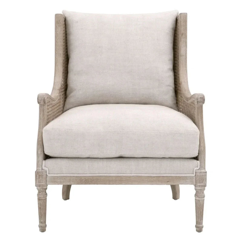 Solid Wood Armchair – Durable Frame with Soft Upholstery