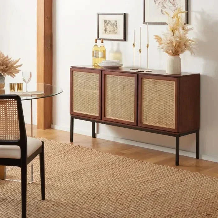 Modern Wood Sideboard with Storage – Buffet Cabinet for Living Room