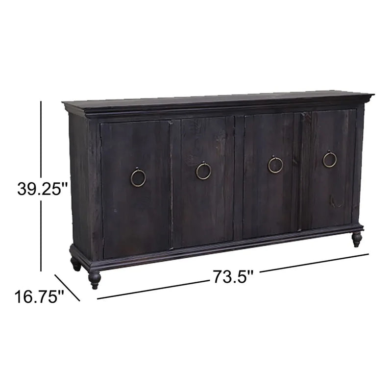 Solid Wood Sideboard – Premium Storage Cabinet