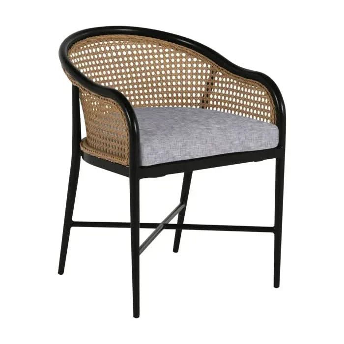Outdoor Dining Armchair with Cushion