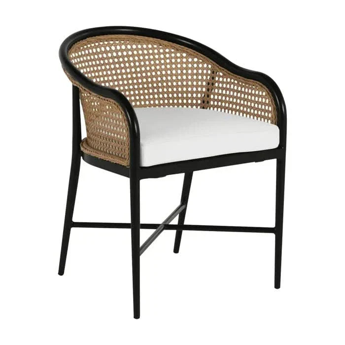 Outdoor Dining Armchair with Cushion