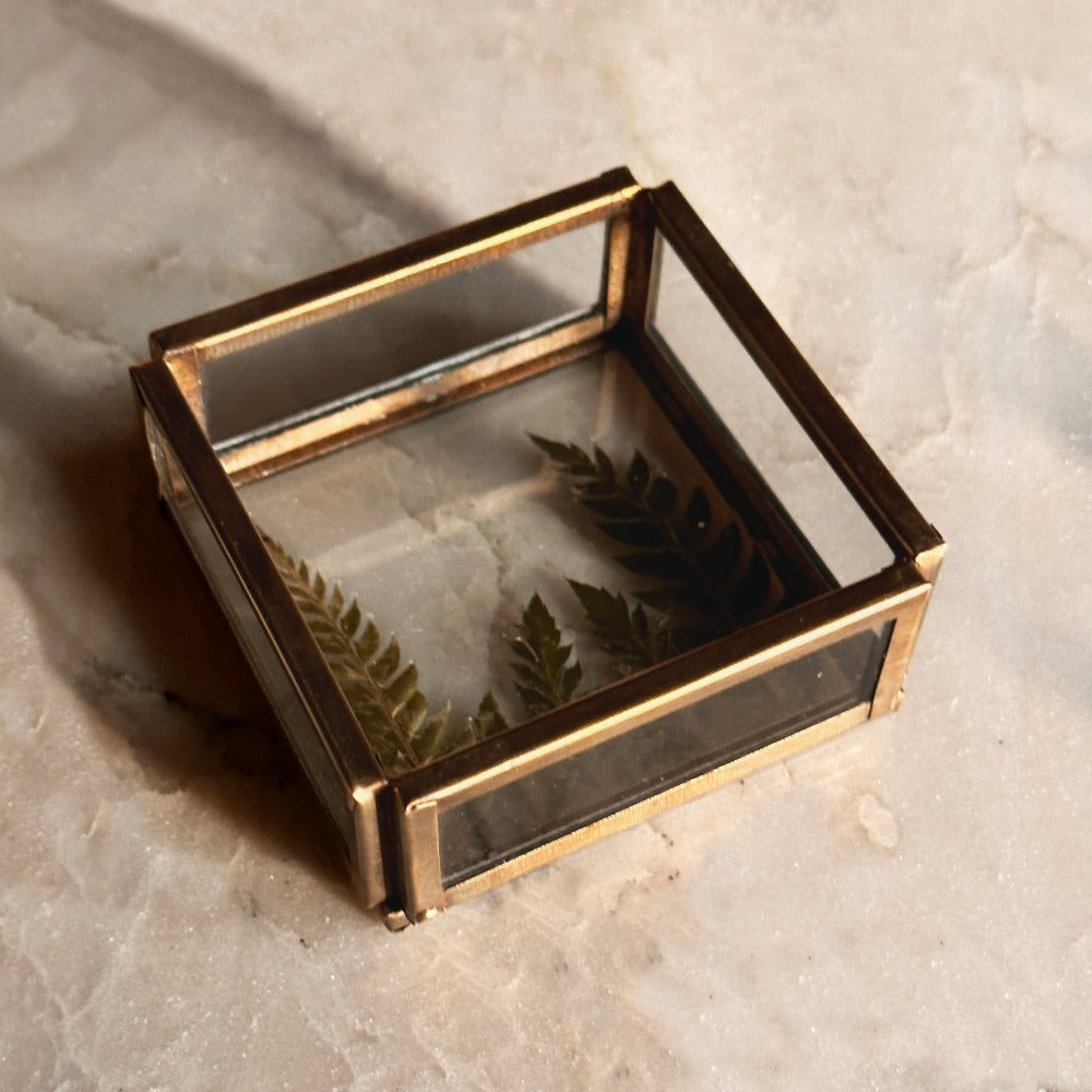 Fern Glass Tray - Wooden Empiro