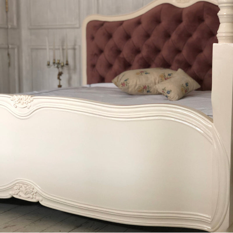 Louis XV delicate silhouette bed with two posters