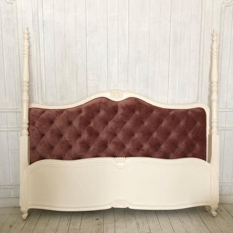 Louis XV delicate silhouette bed with two posters