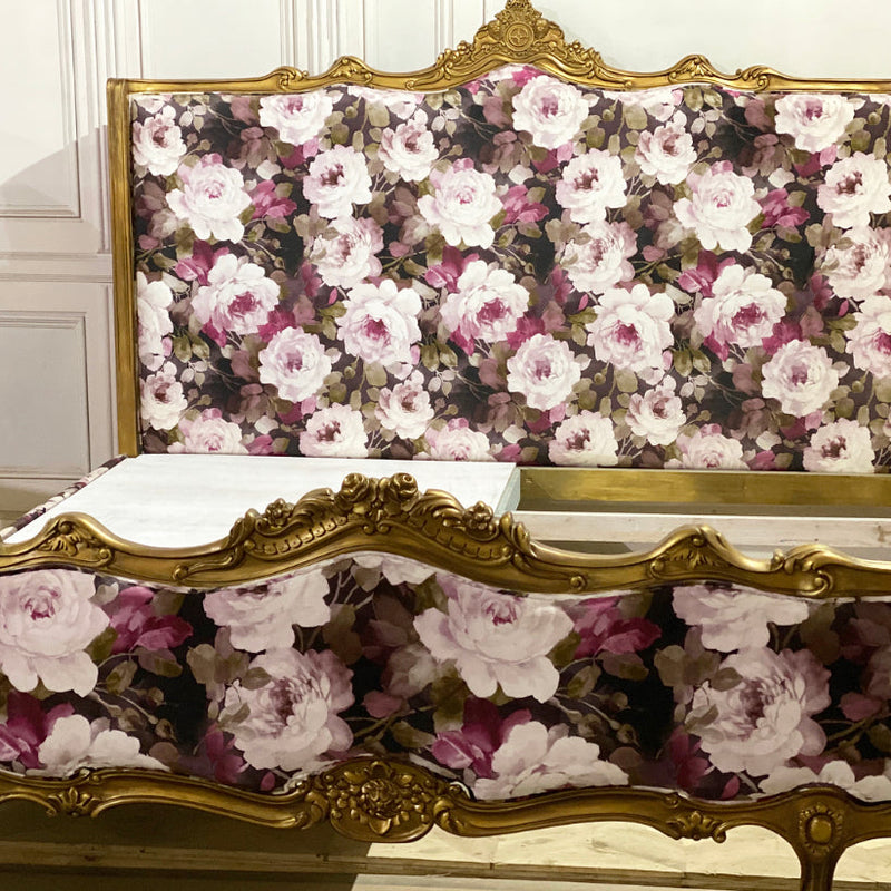 Carved Louis XV bed