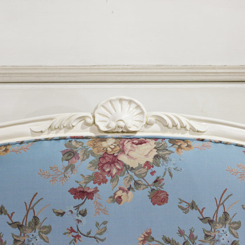 Sofa with raised back of Louis XV essence