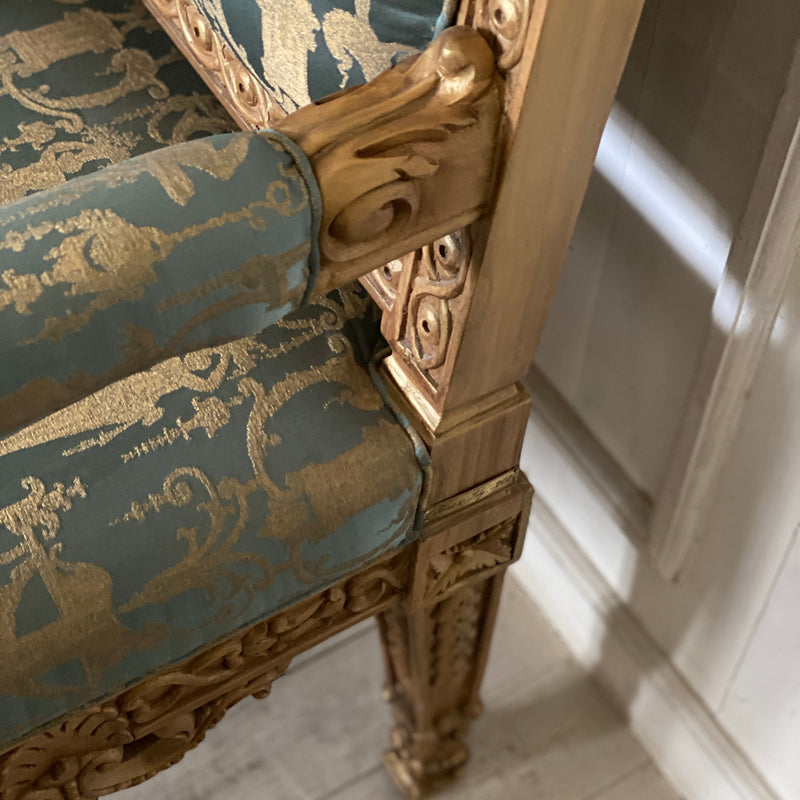 Louis XIV dinning chairs with Apollo