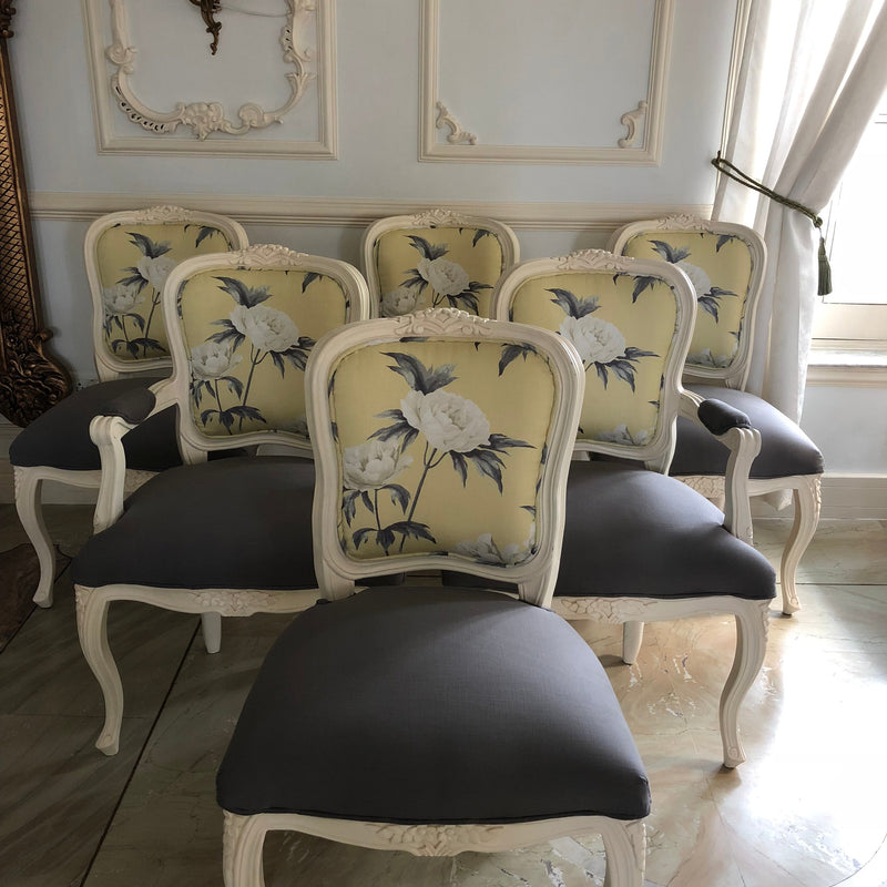Surreal dining chairs of Louis XV brilliance