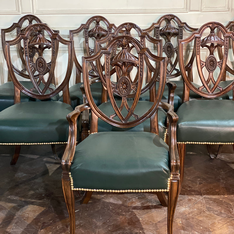 Chairs for the dining inspired by shield back Hepplewhite