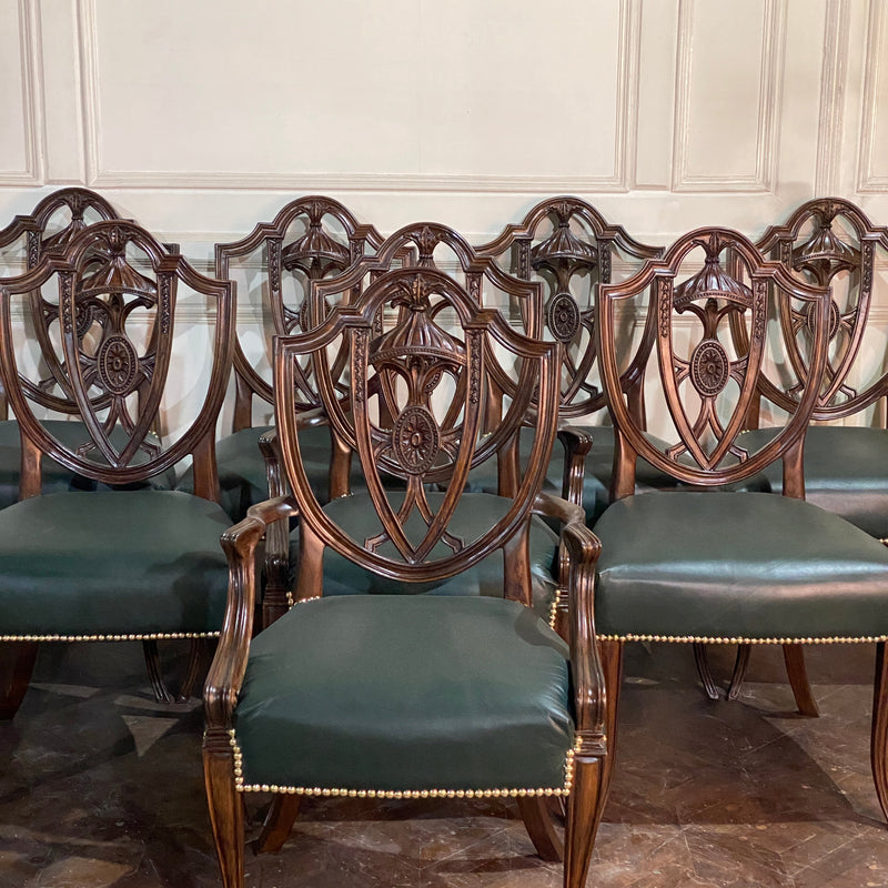 Chairs for the dining inspired by shield back Hepplewhite