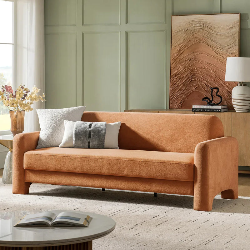 Himfix Curved Chenille Sofa - Craft Decor