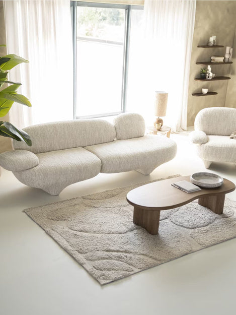 The Avelo Sofa Set — Luxury Organic Curved Living Room Sofa