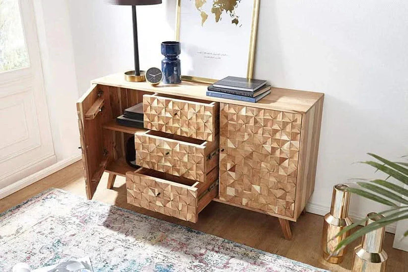 Zinn Solid Wood Sideboard - Craft Decor
