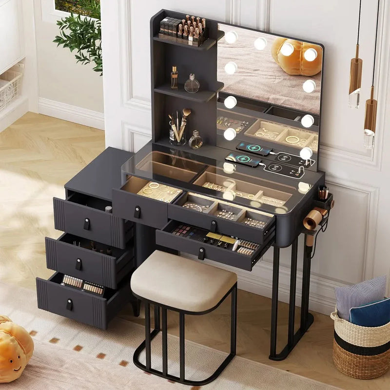 Makeup Vanity with 3 Lighting Colors