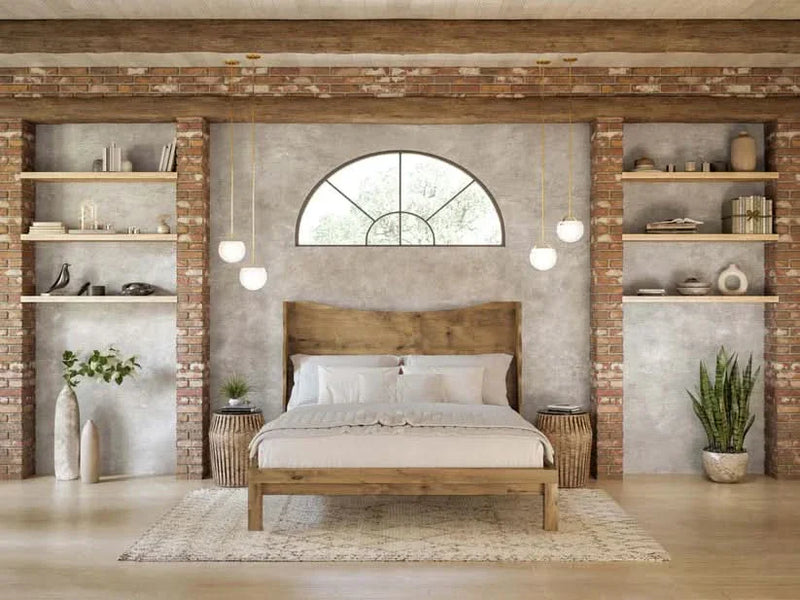 Diamond Solid Wood Bed - Craft Decor