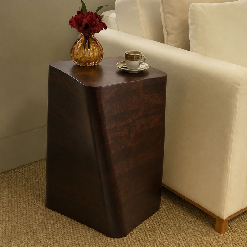 Myra Twisted Wooden Side Table
