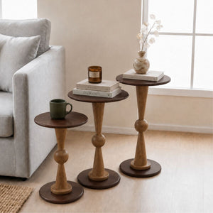 Casa Wooden Side Table - Side Tables - Gharaana