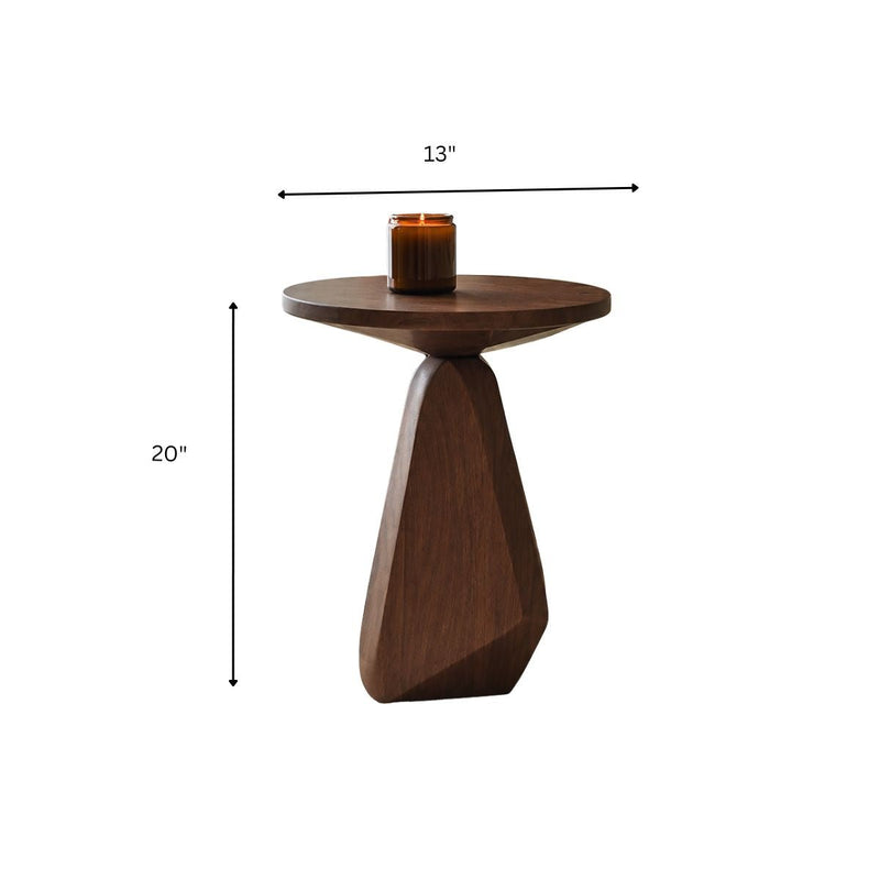Gravity Abstract Wooden Side Table