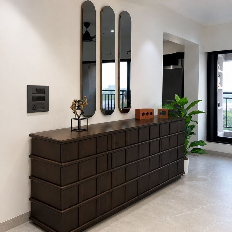 Noir Wooden Full Size Storage Cabinet