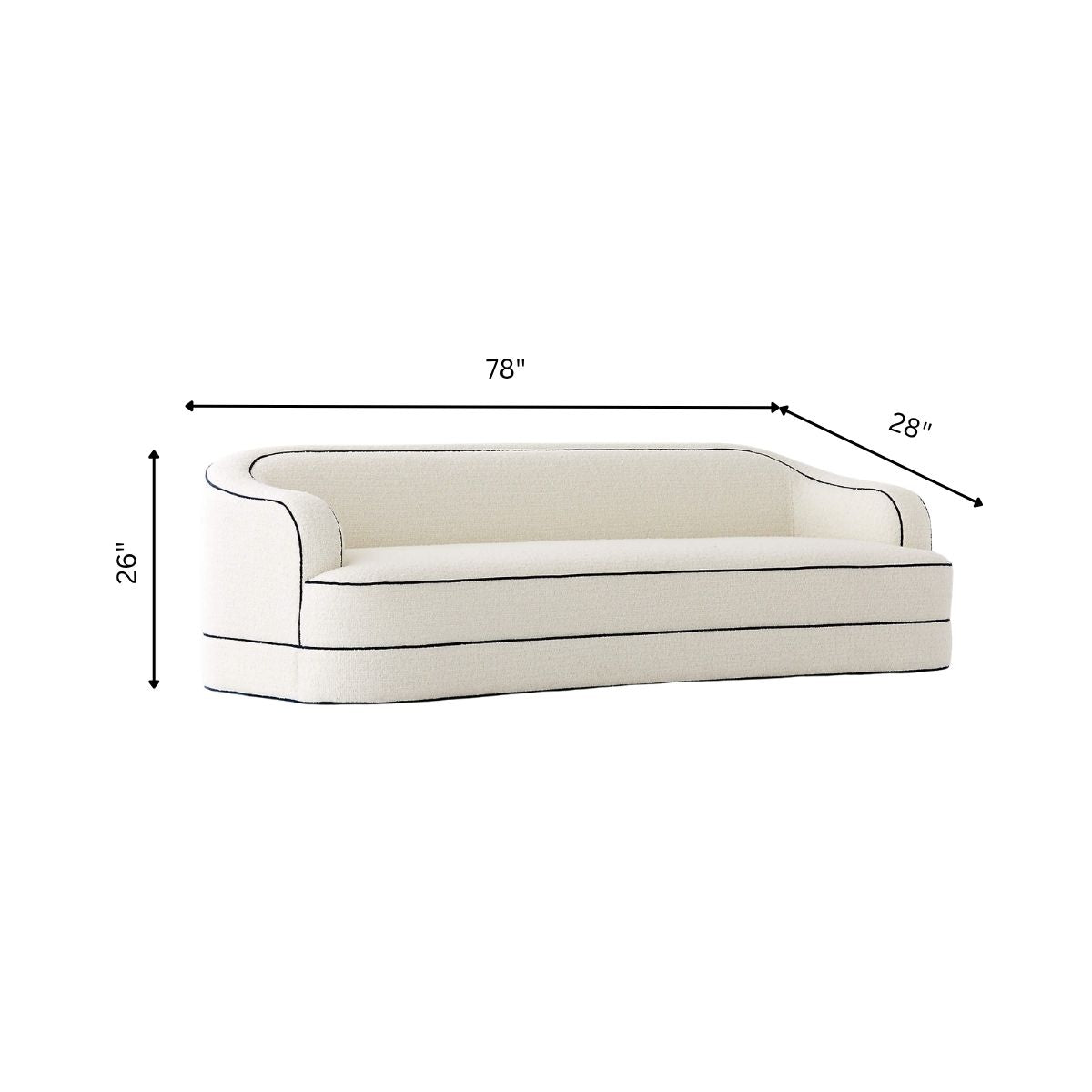 Signature Plush Upholstered Sofa - Sofas - Gharaana