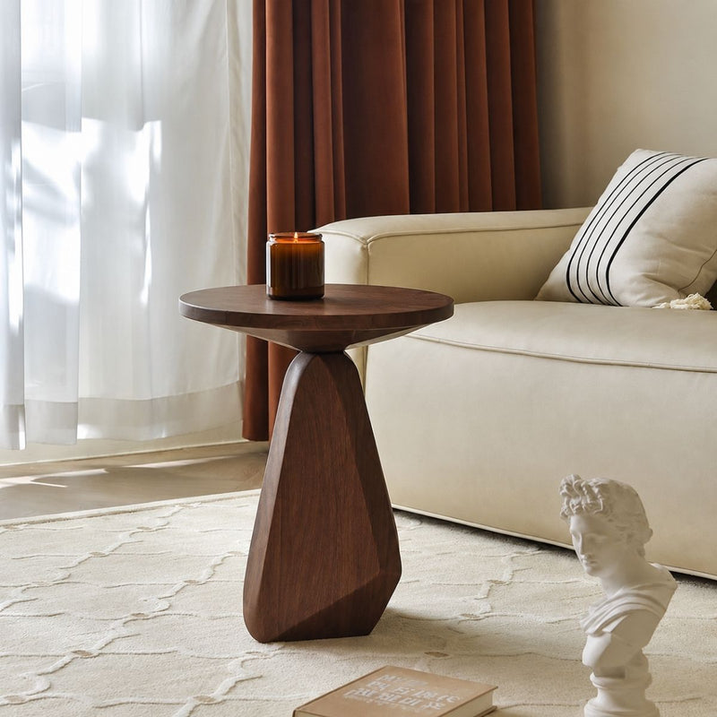 Gravity Abstract Wooden Side Table