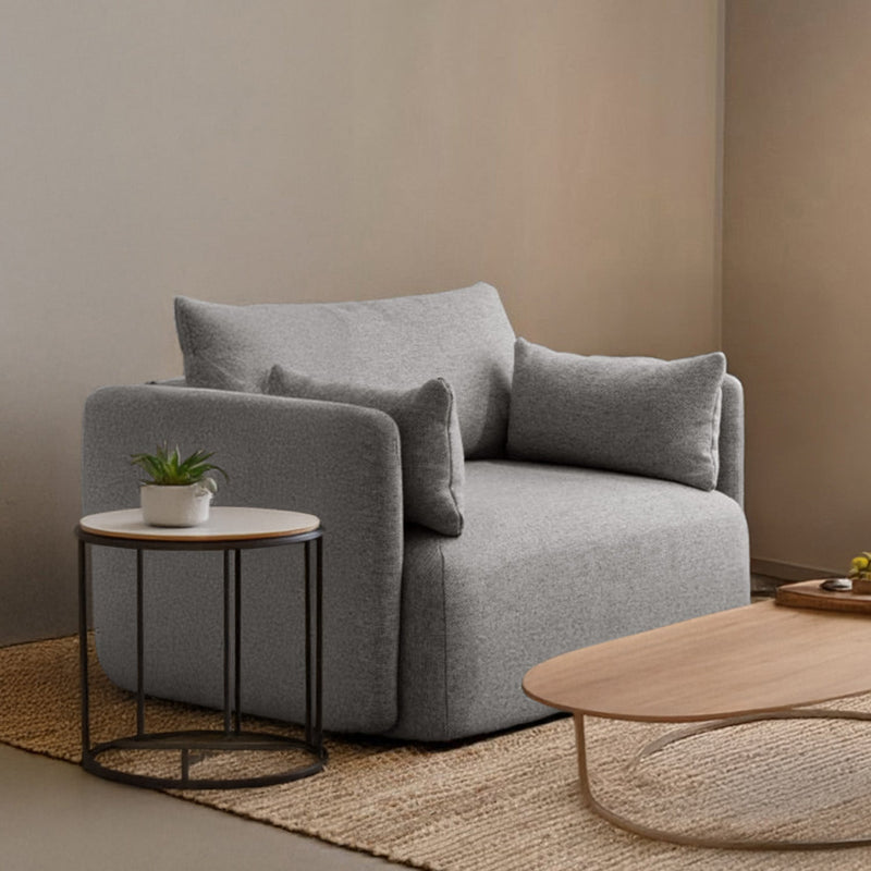 Sicily 1 Seater Sofa in Grey