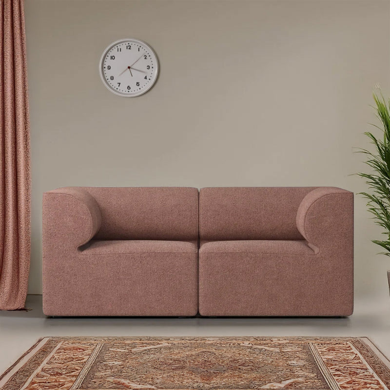 Veneto 2 Seater Sofa in Ash Maroon