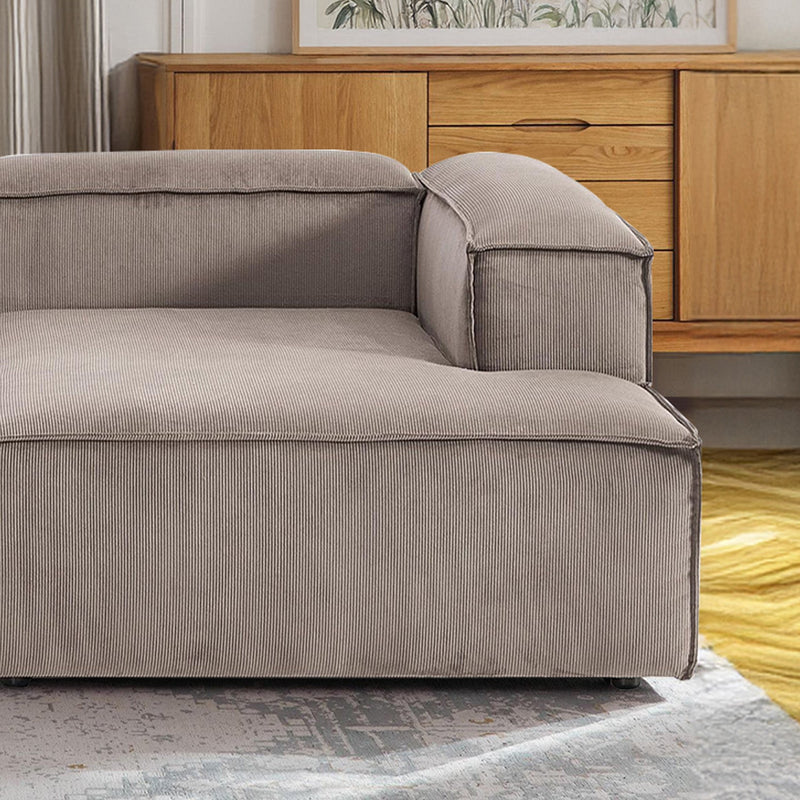 Assisi L-Shape Sofa in Ash Gray