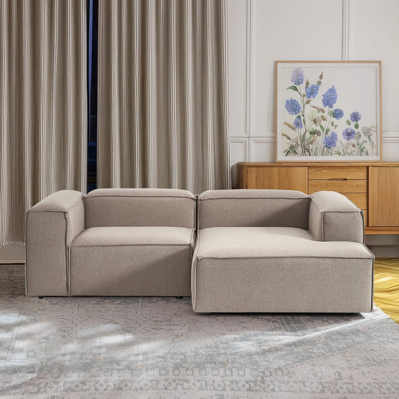 Assisi L-Shape Sofa in Light Gray