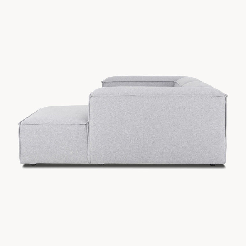 Assisi L-Shape Sofa in Gray Polyester