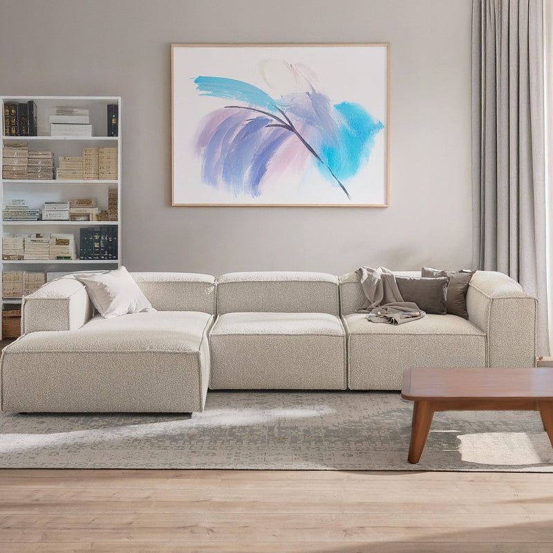 Trevi L-Shape Sofa in White