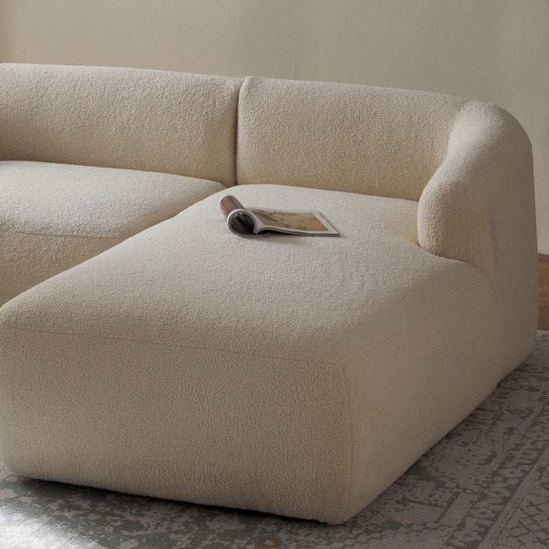 Brera L-Shape Sofa in Off White