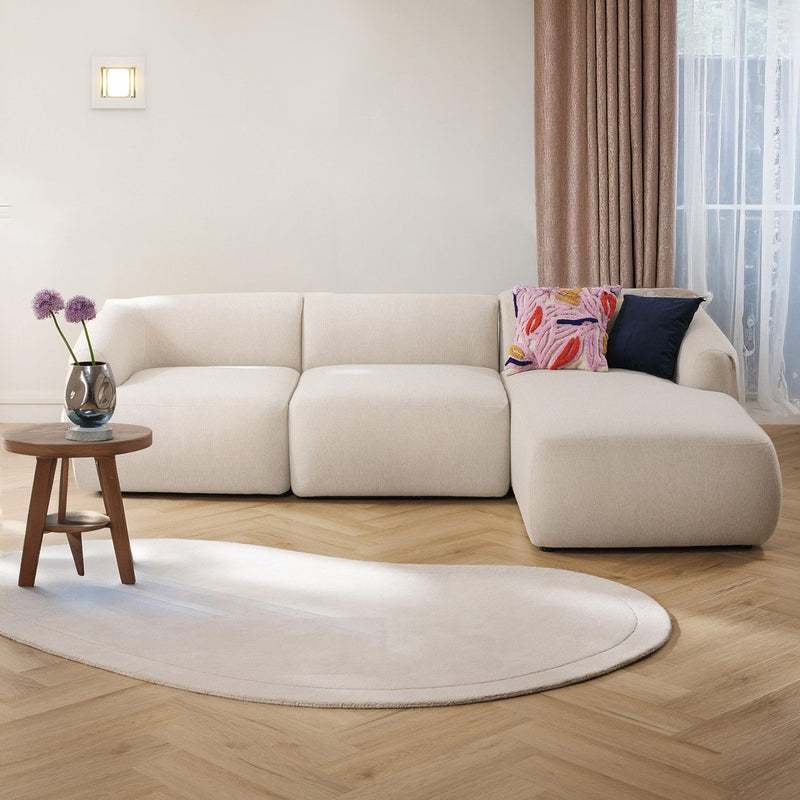 Brera L-Shape Sofa in White