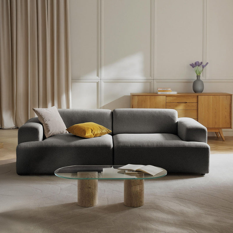 Elba 2 Seater Sofa in Black