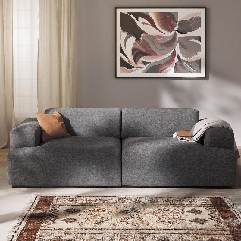 Elba 2 Seater Sofa in Dark Gray