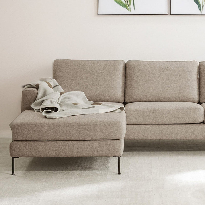 Garda L-Shape Sofa in Off White