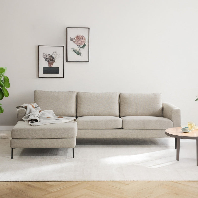 Garda L-Shape Sofa in White