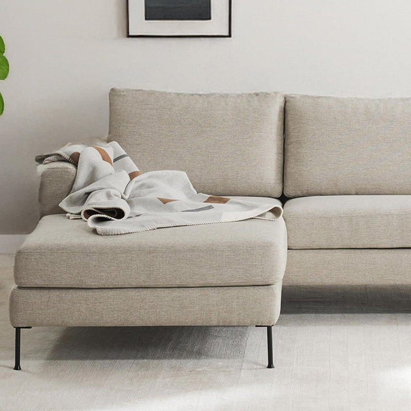 Garda L-Shape Sofa in White