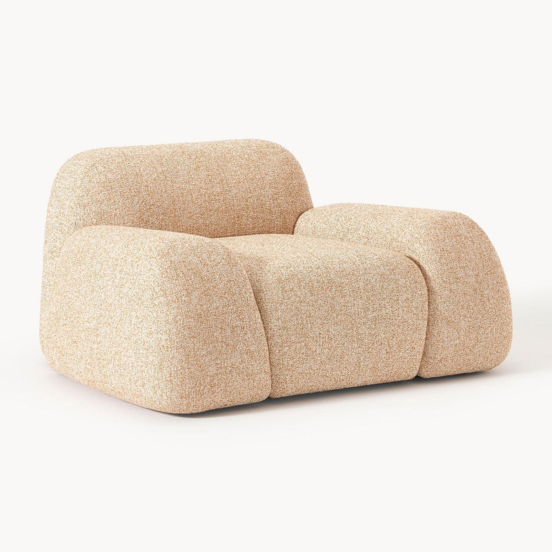 Como 1 Seater Sofa in Rustic Beige