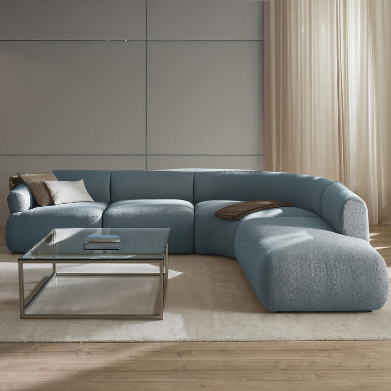 Caracalla L-Shape Sofa in Sky Blue