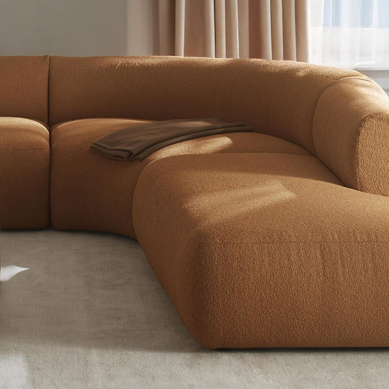 Caracalla L-Shape Sofa in Rustic Brown