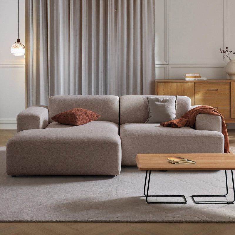 Tivoli L-Shape Sofa in Light Taupe