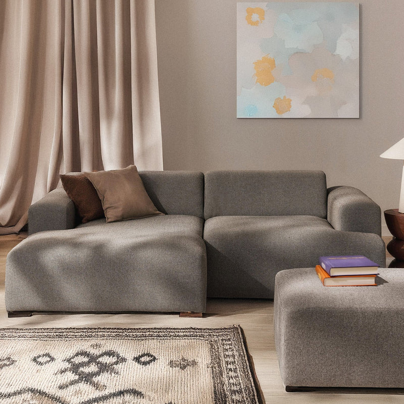 Tivoli L-Shape Sofa in Earthy Gray