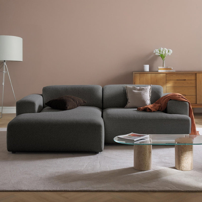 Tivoli L-Shape Sofa in Black