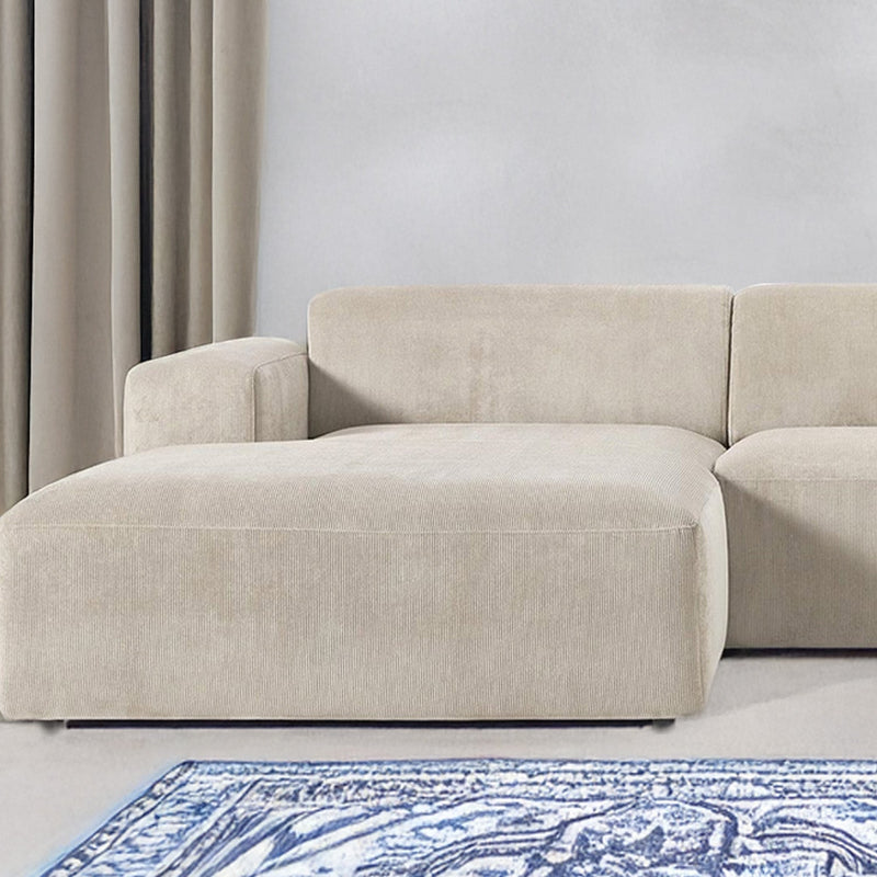 Posada L-Shape Sofa in Ash Silver